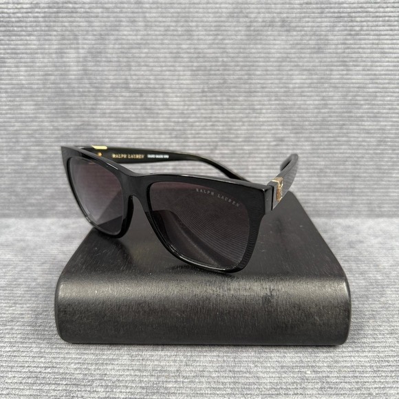 Ralph Lauren Sunglasses RL 8212 5001/8G Black Square Frame Hand Made Italy 57mm main image 8